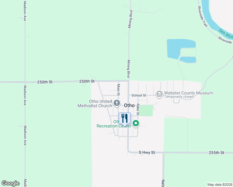 map of restaurants, bars, coffee shops, grocery stores, and more near 136 Lincoln Street in Otho