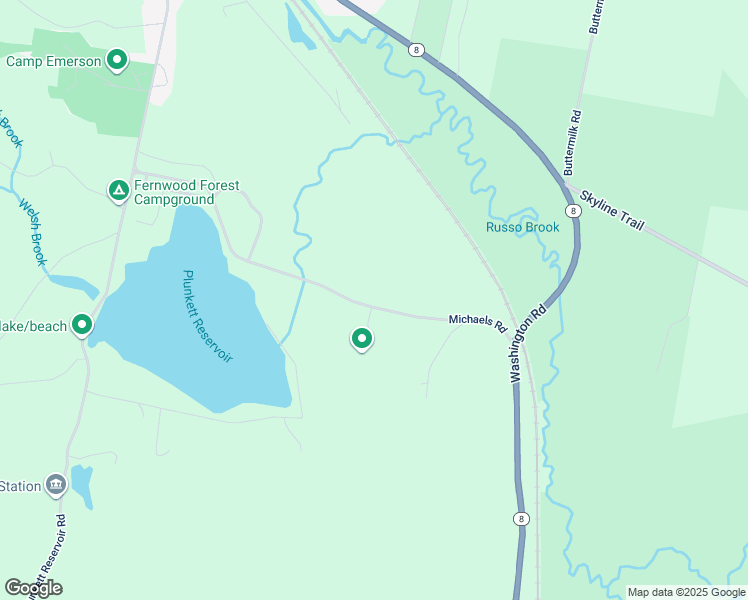 map of restaurants, bars, coffee shops, grocery stores, and more near 341 Michaels Road in Hinsdale