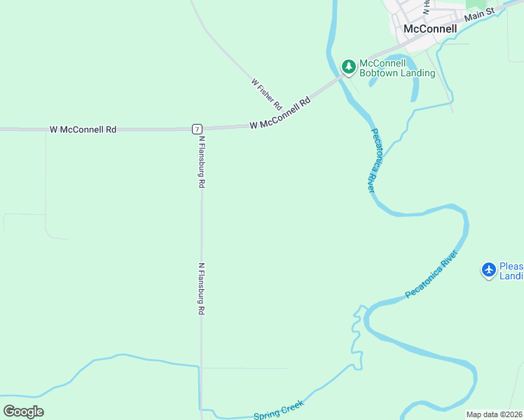 map of restaurants, bars, coffee shops, grocery stores, and more near in McConnell