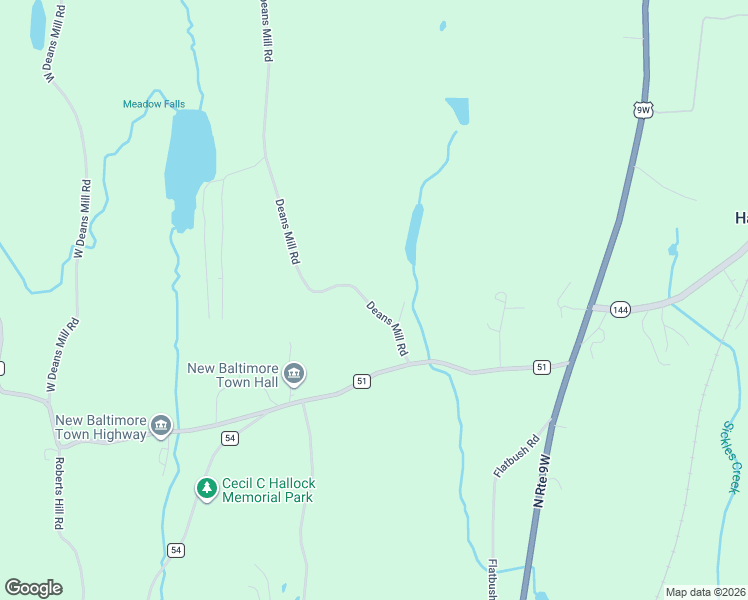 map of restaurants, bars, coffee shops, grocery stores, and more near 60 Deans Mill Road in Hannacroix