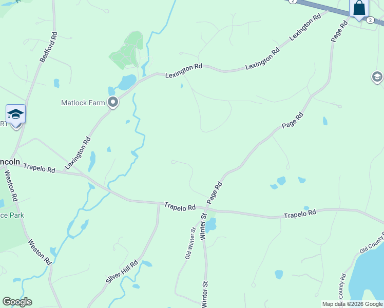 map of restaurants, bars, coffee shops, grocery stores, and more near 21 Storey Drive in Lincoln