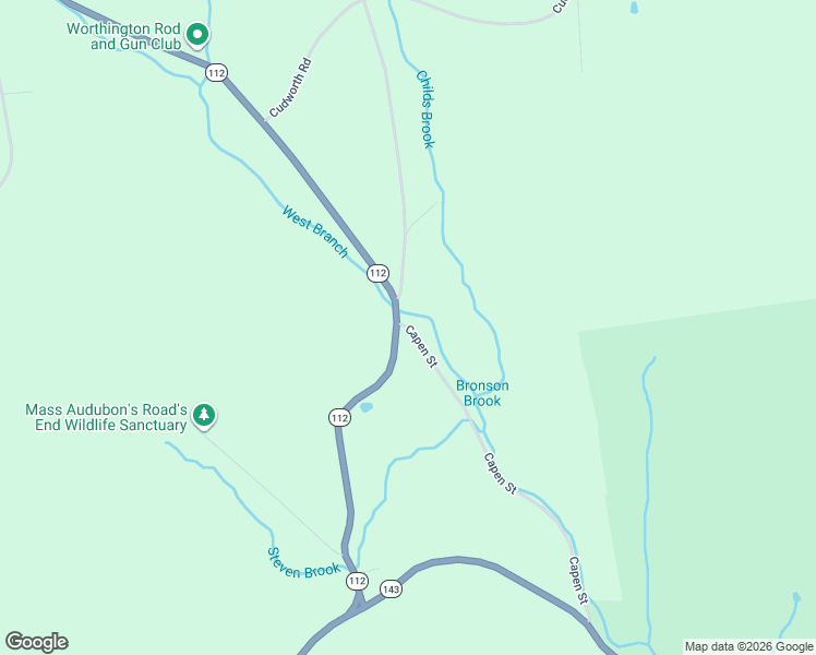 map of restaurants, bars, coffee shops, grocery stores, and more near 1-17 Clark Rd in Worthington