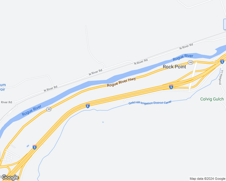 map of restaurants, bars, coffee shops, grocery stores, and more near 655 Rogue River Highway in Gold Hill