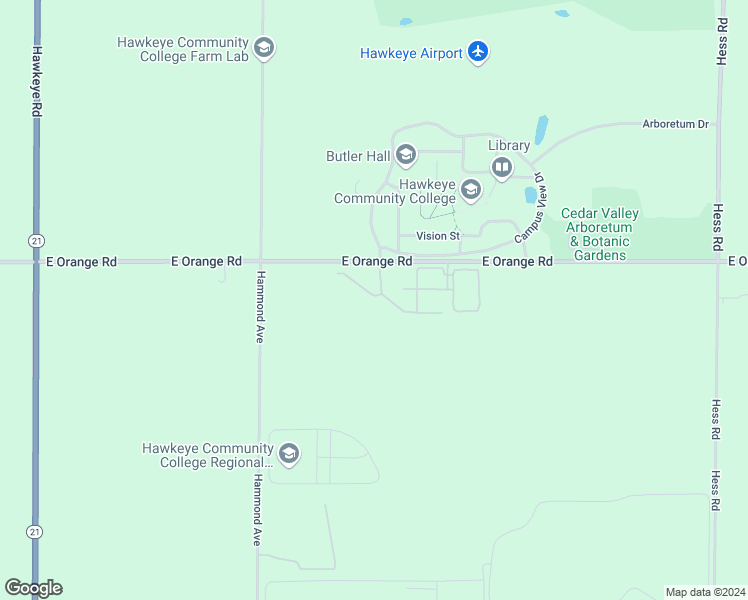 map of restaurants, bars, coffee shops, grocery stores, and more near 6125 Stardust Drive in Waterloo