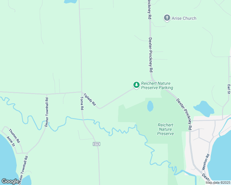 map of restaurants, bars, coffee shops, grocery stores, and more near 275 Tiplady Road in Pinckney