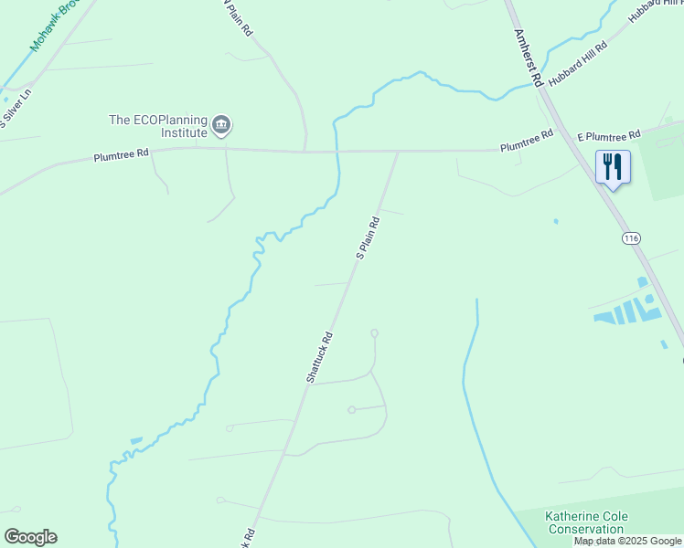 map of restaurants, bars, coffee shops, grocery stores, and more near 61 South Plain Road in Sunderland