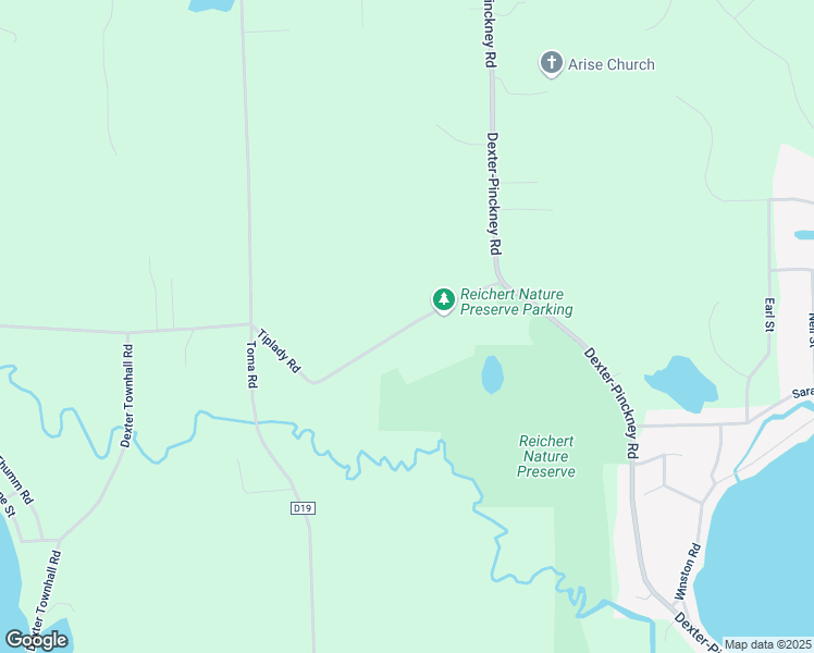 map of restaurants, bars, coffee shops, grocery stores, and more near 275 Tiplady Road in Pinckney