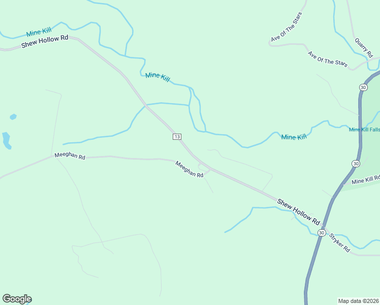 map of restaurants, bars, coffee shops, grocery stores, and more near County Road 13 in Gilboa