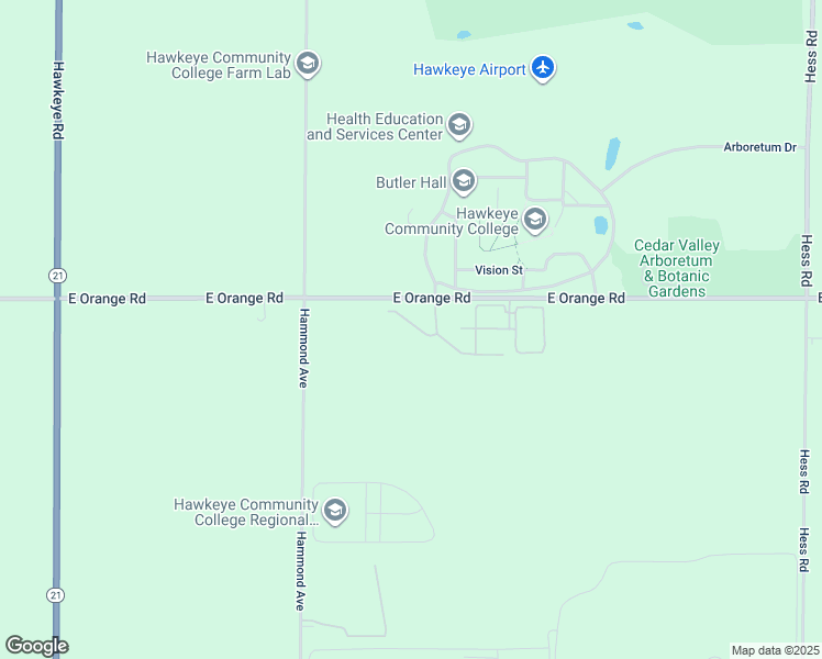 map of restaurants, bars, coffee shops, grocery stores, and more near 6125 Stardust Drive in Waterloo