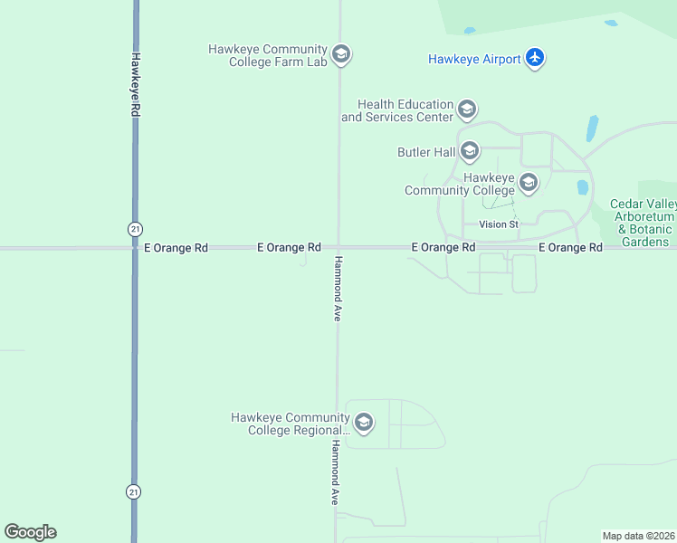 map of restaurants, bars, coffee shops, grocery stores, and more near 6062 Hammond Avenue in Waterloo