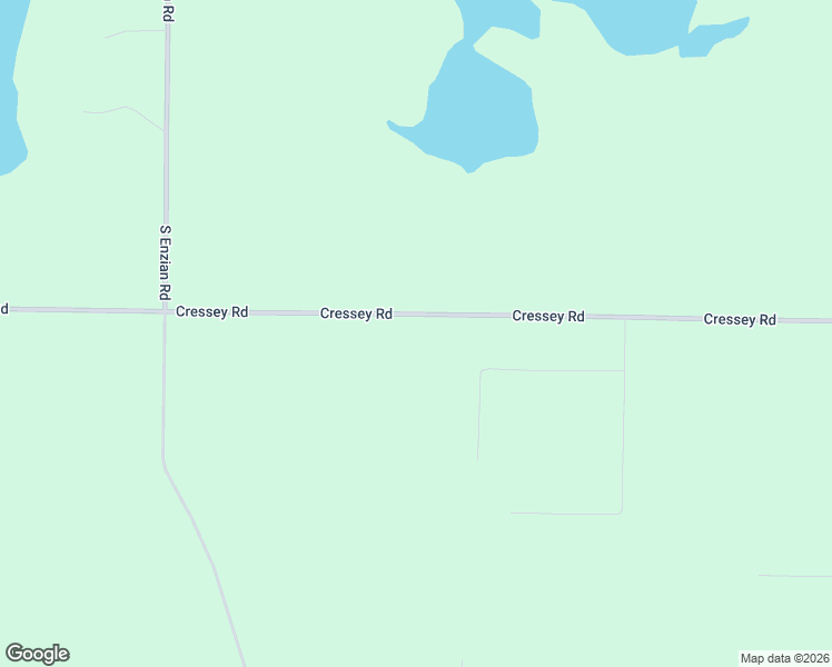 map of restaurants, bars, coffee shops, grocery stores, and more near 9555 Cressey Road in Hickory Corners