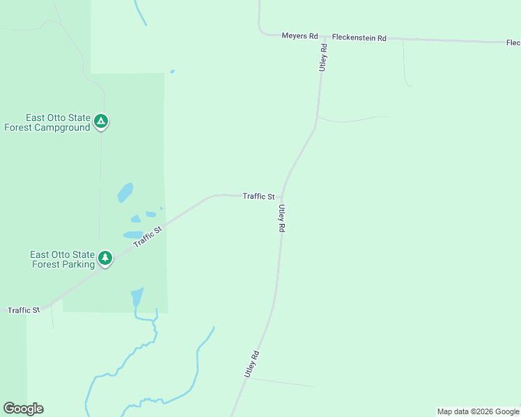 map of restaurants, bars, coffee shops, grocery stores, and more near 8101 Traffic Street in East Otto