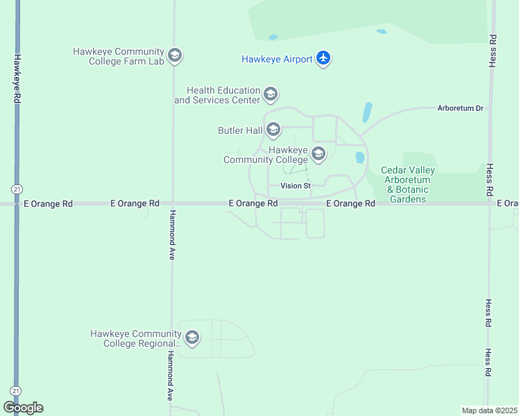 map of restaurants, bars, coffee shops, grocery stores, and more near Campus View Dr in Waterloo