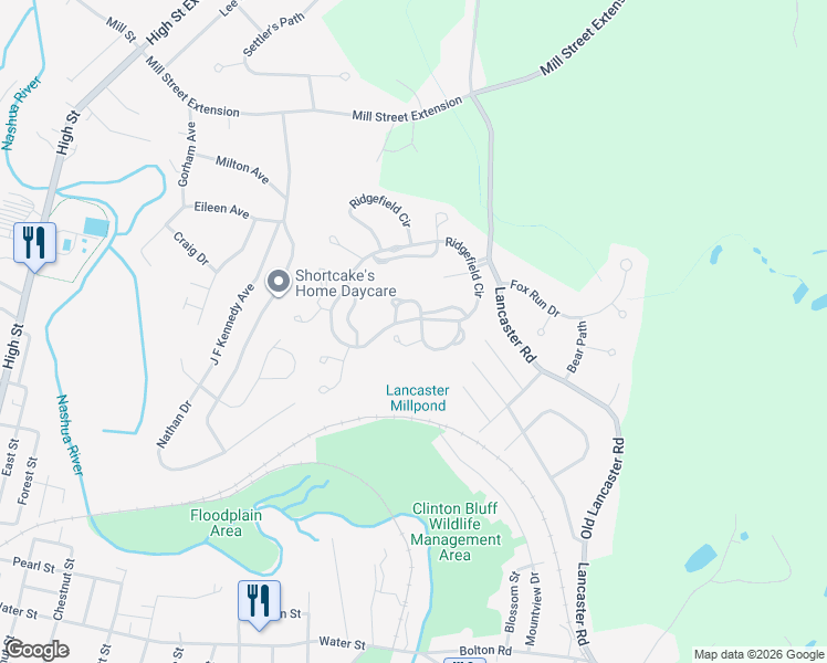map of restaurants, bars, coffee shops, grocery stores, and more near 211 Ridgefield Circle in Clinton