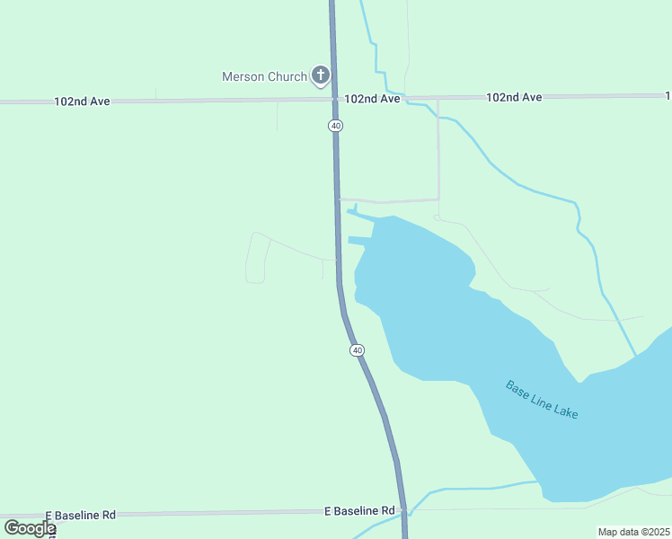 map of restaurants, bars, coffee shops, grocery stores, and more near 121 Michigan 40 in Gobles