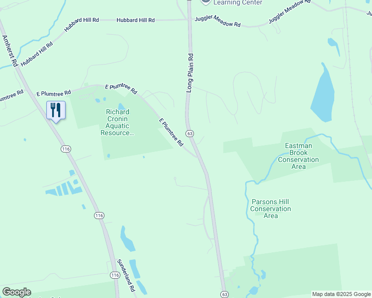 map of restaurants, bars, coffee shops, grocery stores, and more near 103 Plum Tree Road in Amherst