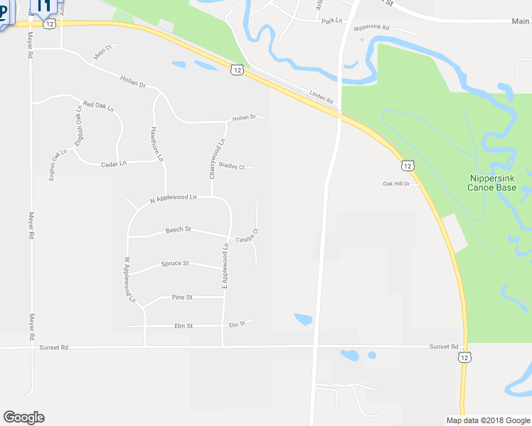 map of restaurants, bars, coffee shops, grocery stores, and more near 6918 Catalpa Court in Spring Grove