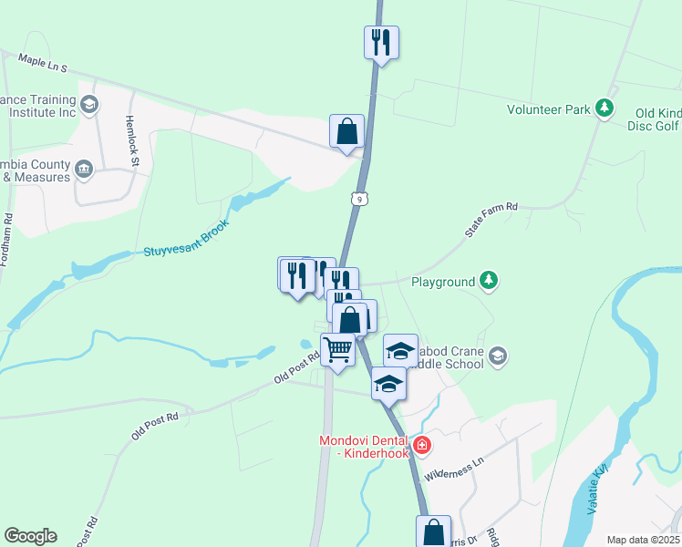 map of restaurants, bars, coffee shops, grocery stores, and more near in 