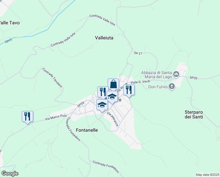 map of restaurants, bars, coffee shops, grocery stores, and more near 19 Viale Europa in Moscufo