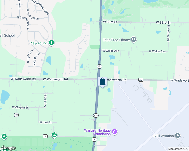 map of restaurants, bars, coffee shops, grocery stores, and more near 12644 West Wadsworth Road in Beach Park