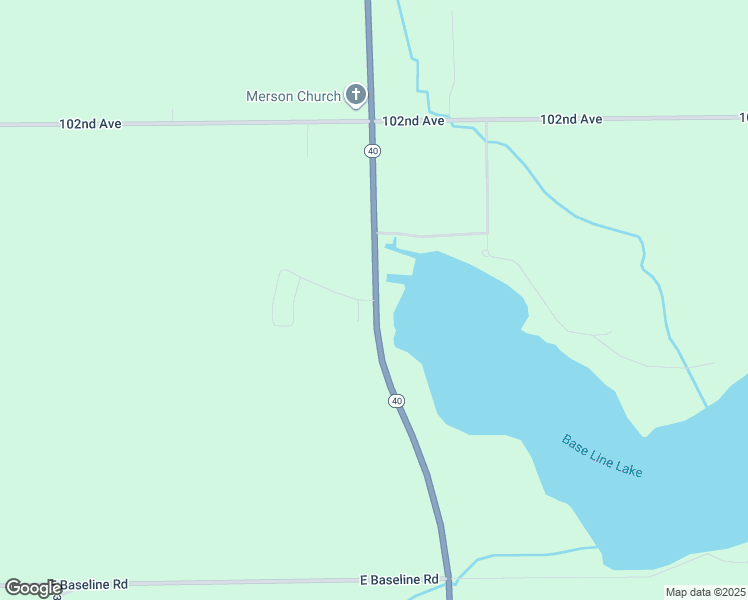 map of restaurants, bars, coffee shops, grocery stores, and more near 121 Michigan 40 in Gobles