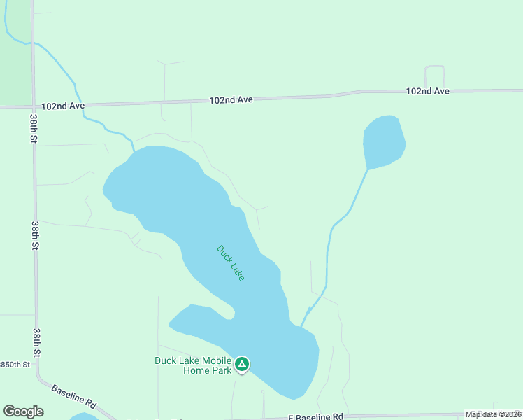 map of restaurants, bars, coffee shops, grocery stores, and more near 69 East Duck Lake Drive in Gobles