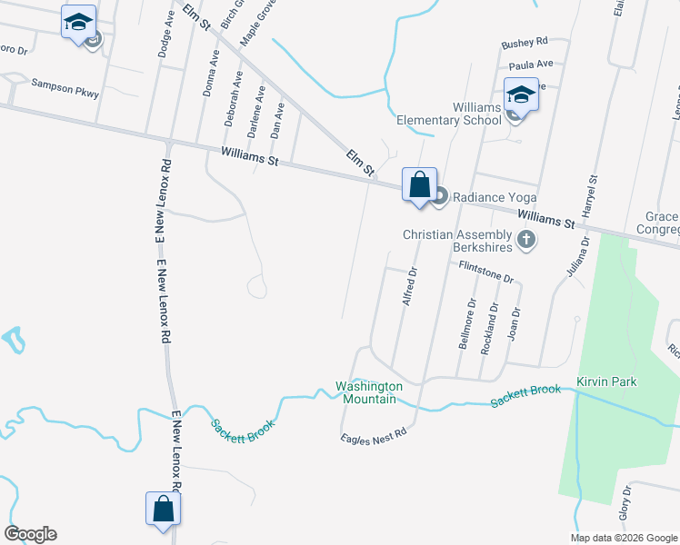 map of restaurants, bars, coffee shops, grocery stores, and more near 70 Stonehenge Road in Pittsfield