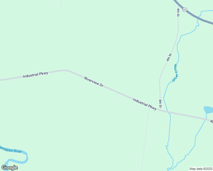 map of restaurants, bars, coffee shops, grocery stores, and more near 493 Riverview Drive in Plainwell