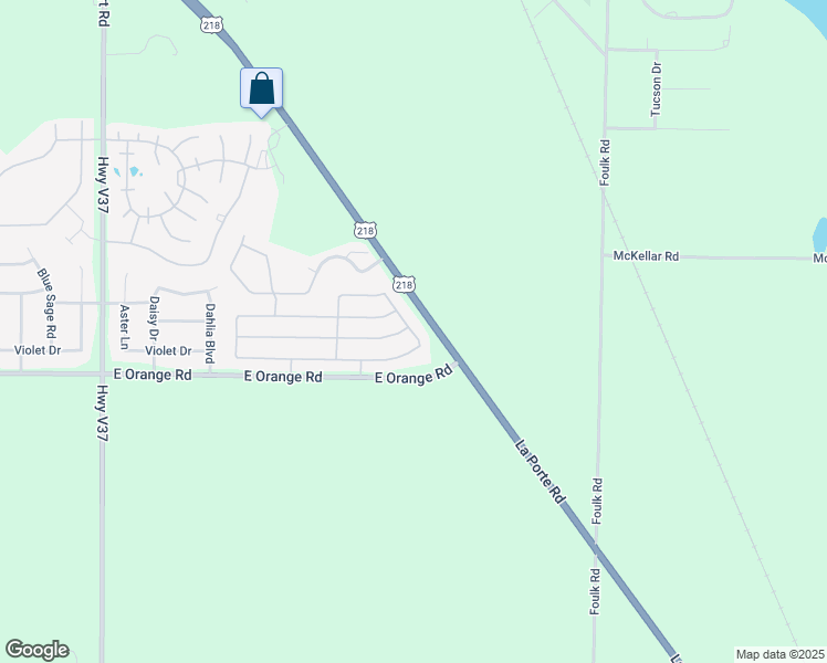 map of restaurants, bars, coffee shops, grocery stores, and more near 5829 La Porte Road in Waterloo