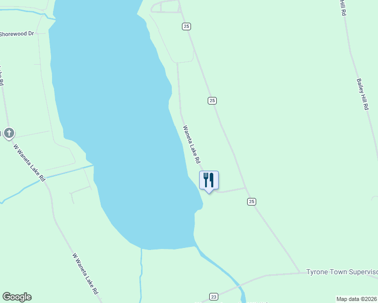 map of restaurants, bars, coffee shops, grocery stores, and more near 4071 Waneta Lake Road in Dundee