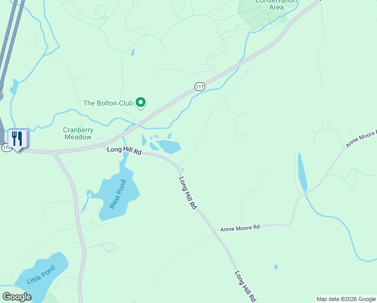 map of restaurants, bars, coffee shops, grocery stores, and more near 120 Meadow Road in Bolton