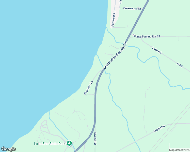 map of restaurants, bars, coffee shops, grocery stores, and more near 5695 West Lake Road in Fredonia