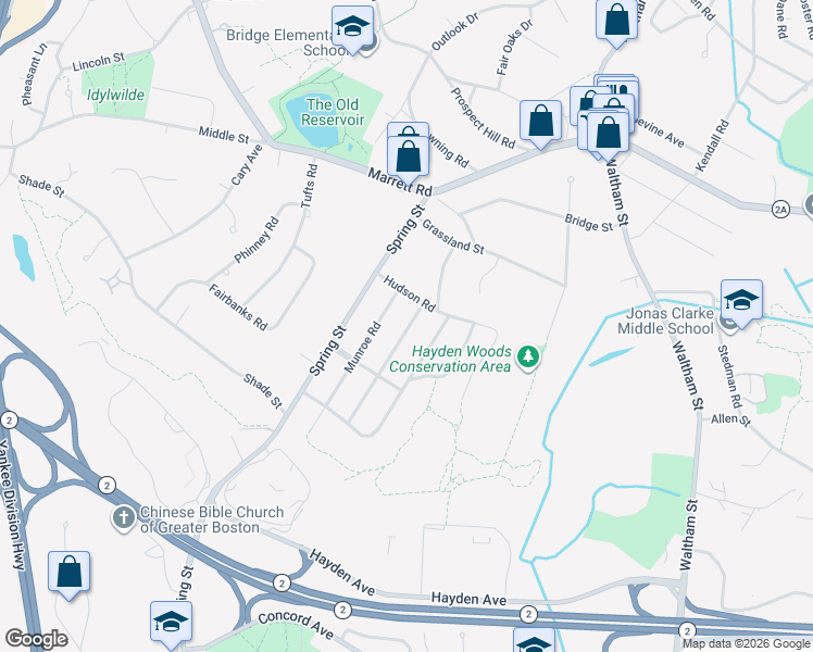 map of restaurants, bars, coffee shops, grocery stores, and more near 19 Normandy Road in Lexington