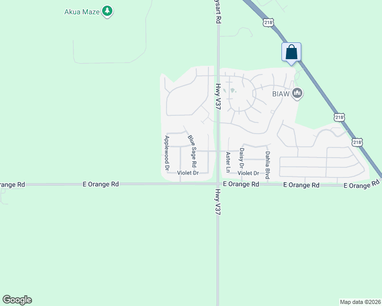 map of restaurants, bars, coffee shops, grocery stores, and more near 5746 Blue Sage Road in Waterloo