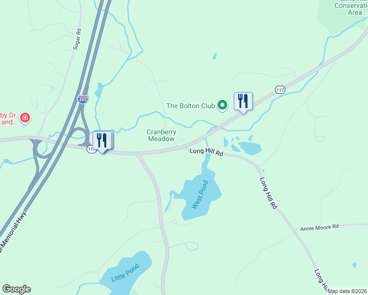 map of restaurants, bars, coffee shops, grocery stores, and more near 392 Main Street in Bolton