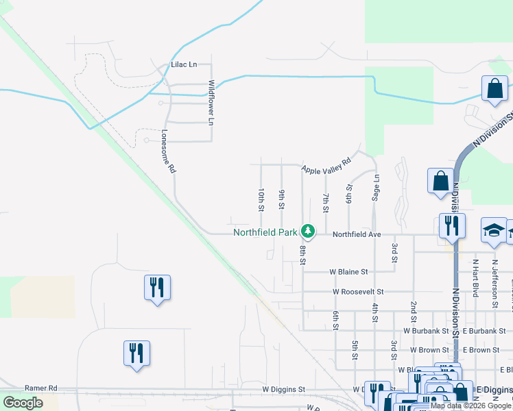 map of restaurants, bars, coffee shops, grocery stores, and more near 1400 10th Street in Harvard