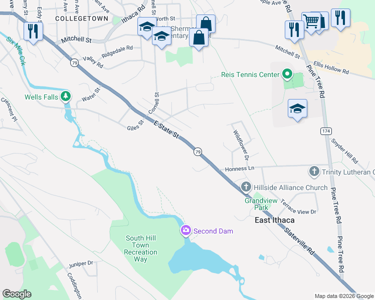 map of restaurants, bars, coffee shops, grocery stores, and more near in 