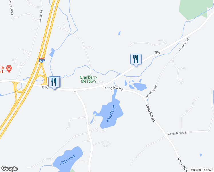 map of restaurants, bars, coffee shops, grocery stores, and more near 392 Main Street in Bolton