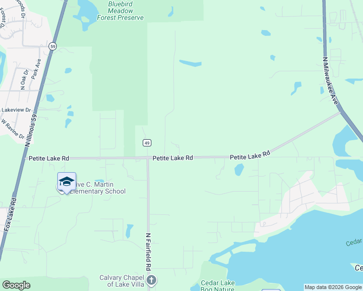 map of restaurants, bars, coffee shops, grocery stores, and more near 724 Cty A12 in Lake Villa