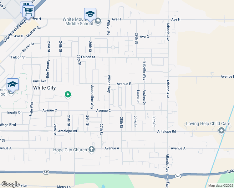 map of restaurants, bars, coffee shops, grocery stores, and more near 7850 Phaedra Lane in White City