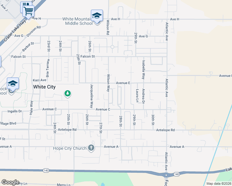 map of restaurants, bars, coffee shops, grocery stores, and more near 7850 Phaedra Lane in White City