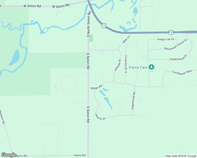 map of restaurants, bars, coffee shops, grocery stores, and more near 7216 Ridge Court in Spring Grove