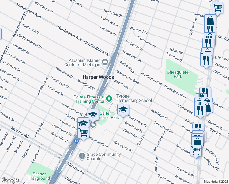 2345 Stanhope Street, Grosse Pointe Woods MI Walk Score