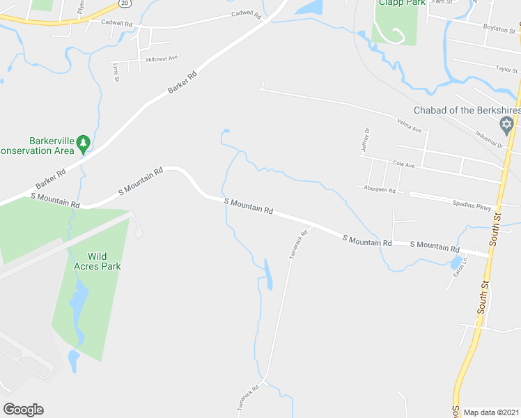 map of restaurants, bars, coffee shops, grocery stores, and more near South Mountain Road in Pittsfield