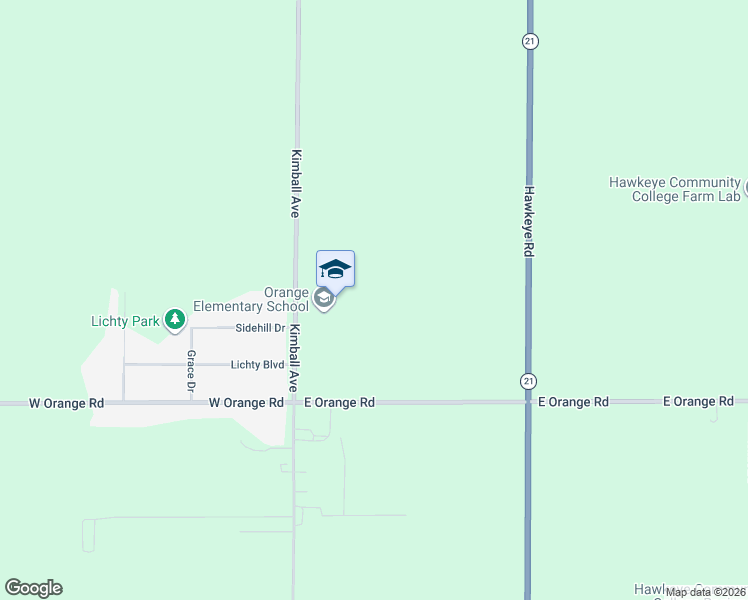 map of restaurants, bars, coffee shops, grocery stores, and more near 5805 Kimball Avenue in Waterloo