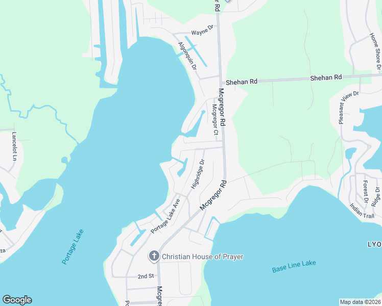 map of restaurants, bars, coffee shops, grocery stores, and more near 11500 Highridge Drive in Pinckney