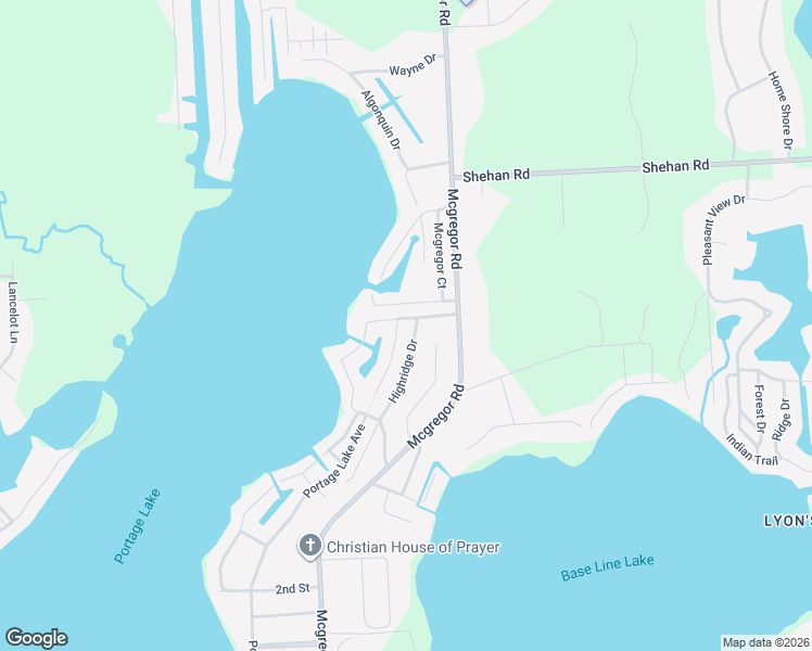 map of restaurants, bars, coffee shops, grocery stores, and more near 11500 Highridge Drive in Pinckney
