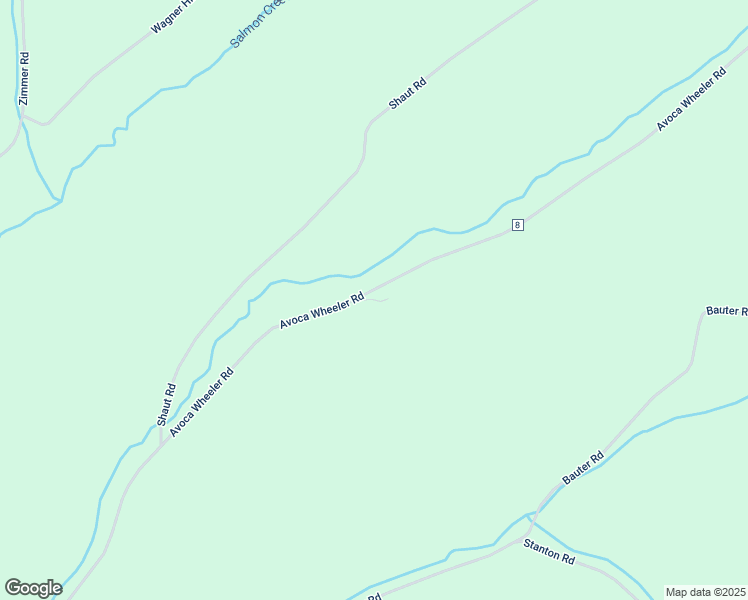 map of restaurants, bars, coffee shops, grocery stores, and more near Mattice Road in Steuben County