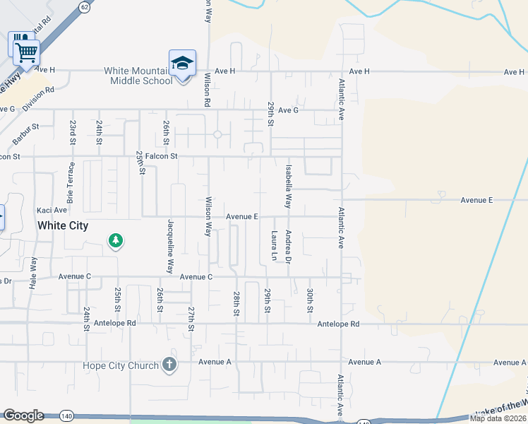 map of restaurants, bars, coffee shops, grocery stores, and more near 7893 Laura Lane in White City
