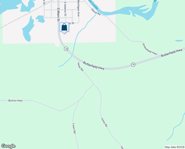 map of restaurants, bars, coffee shops, grocery stores, and more near 9321 Ionia Road in Bellevue